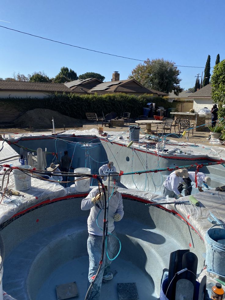 Completed pool renovation